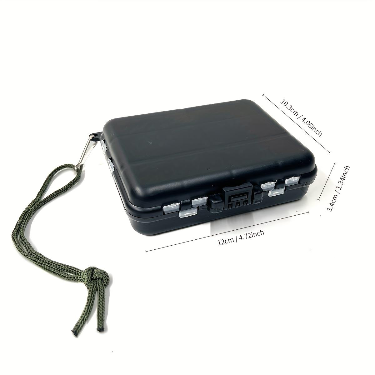 TEMU Multi-grid Accessory Storage Box Fishing Gear Parts Box Foldable Classification Storage Box Hanging Rope Fishing Parts Storage Box