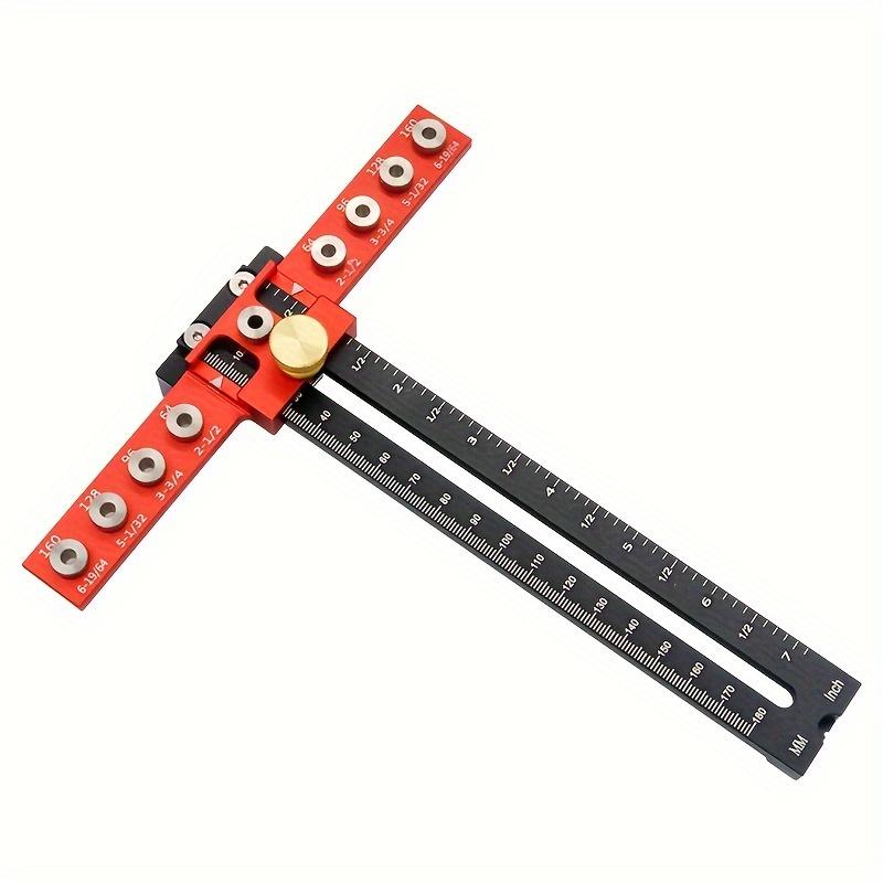 TEMU Handle Hole Positioning Locator For Woodworking, Cabinet Door Installation, Small Cabinet Handles, Multi-functional Hole Drilling Aid