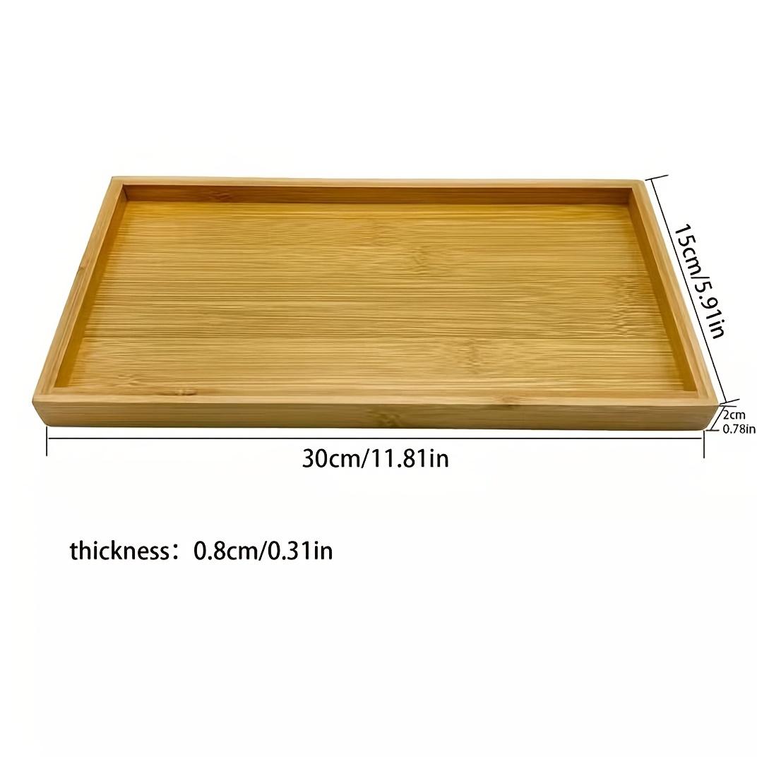 TEMU 1pc Storage Tray, Bathroom Countertop Tray, Kitchen Tray, Tray, Sink Tray For Dressing Table, Bathtub Storage Box, Decorative Tray, Wooden Kitchen Storage Rack, Storage Tray