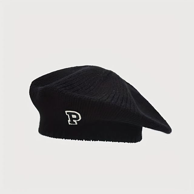 TEMU Beret Soft Painters Cap Women's Autumn Winter Literary Retrovintage Warm Trendy