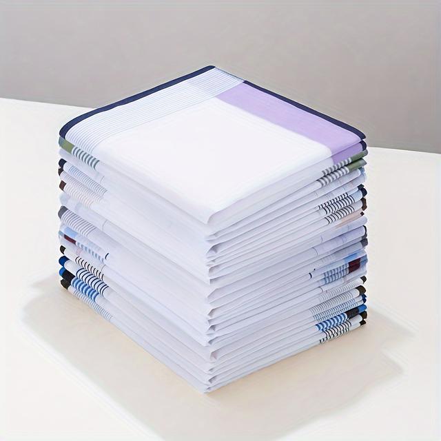 TEMU Paquete de 12 pañuelos sencillos, pañuelos absorbentes del , toallas cuadradas, toallas cuadradas para