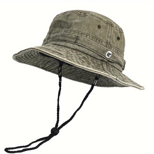 TEMU Washed Bucket Hats Casual Spring Summer Men Women Panama Hat Outdoor Hat