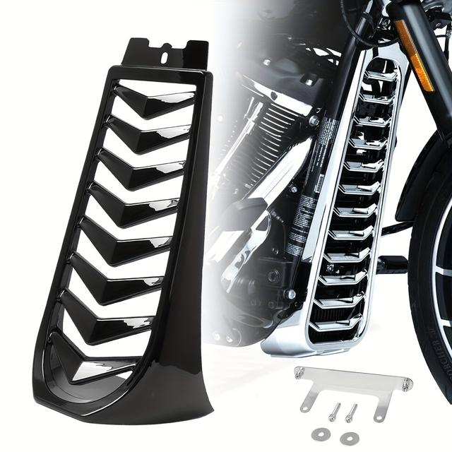 TEMU The Motorcycle Radiator Guard Chin Spoiler Is Suitable For Softail Street Bob And Models From 2018 To 2023.