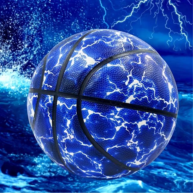TEMU Single Pack Youth Basketball, Tpu Synthetic Rubber, High-performance Outdoor Basketball For 14+