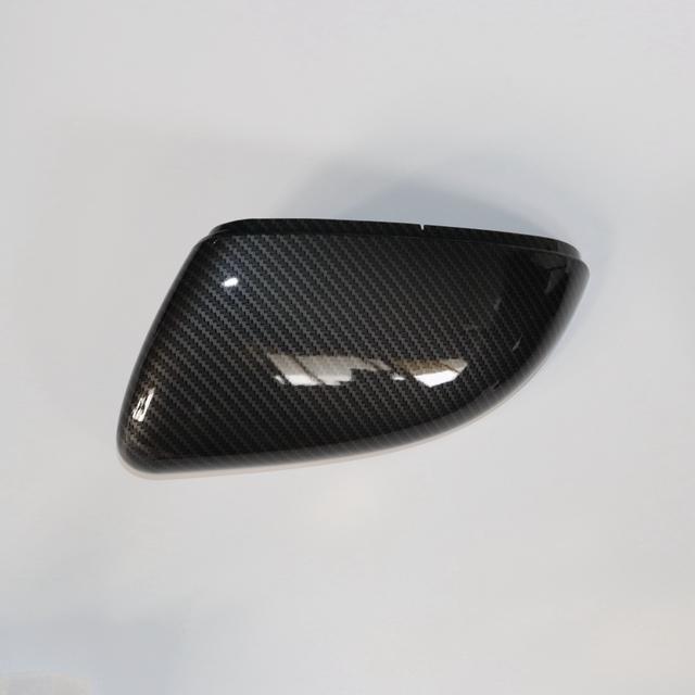 TEMU Boîtier de Rétroviseur en Fibre de Noir Élégant et pour Volkswagen Golf 6 - Pièces Auto en ABS Durable