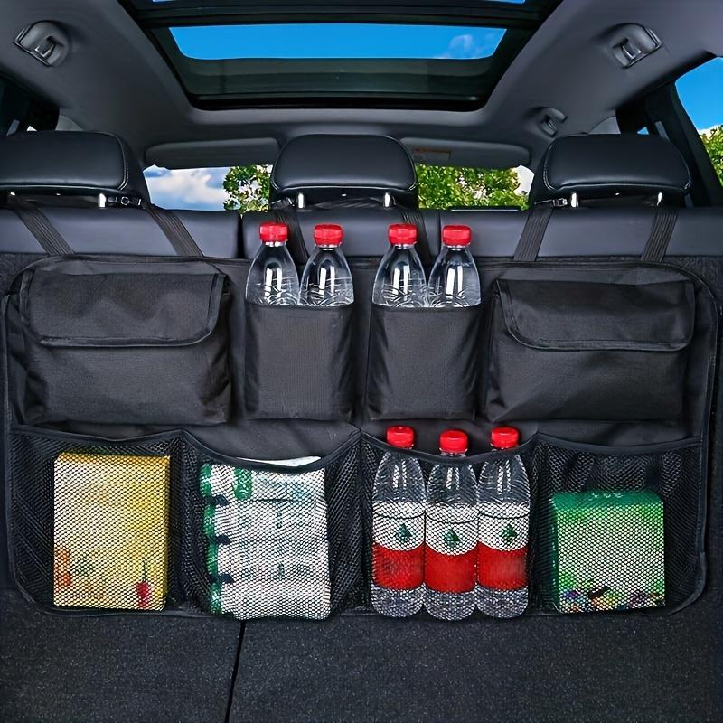 TEMU Bolsa de Almacenamiento Colgante para Maletero de Coche, con 8 Grandes Bolsillos, Capacidad Extra Grande, Organizador de Maletero para SUV