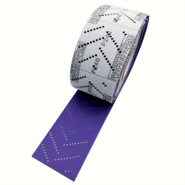 TEMU Abrasive Sheet Roll Multi-hole Sanding Roll Automotive Sandpaper Roll Clean Sand Sheet Roll For Woodworking, Auto Body Repair