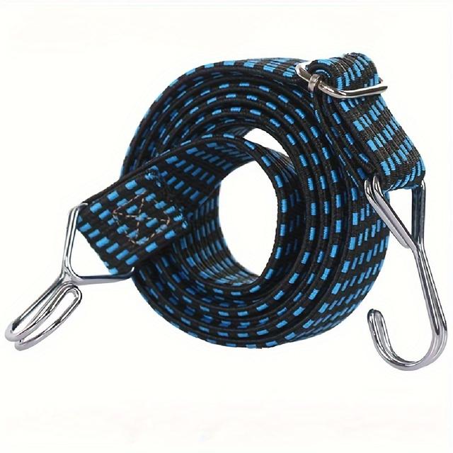TEMU Adjustable Length High Elastic Lashing Rope Luggage Strap, Motorcycle Mountain Bike Elastic Strap