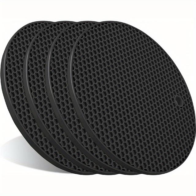TEMU 4pcs Trivets For Hot Dishes, Hot Pads For Kitchen, Silicone Pot Holders For Hot Pots And Pans, Silicone Mats For Kitchen Countertops, Table, Flexible Easy To Wash And Dry, Home, Kitchen Supplies