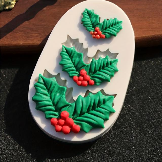 TEMU Silicone Mold For Baking Cake In Of Christmas Bells And Leaves