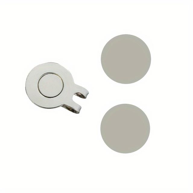 TEMU A Set Of 3 Golf Ball Markers And Hat Clips, Blank Ball Markers, N52 Diameter 10mm Strong Magnetic Hat Clips, And Black Blank Ball Markers, Gifts For Golf Enthusiasts, Golf Accessories, .