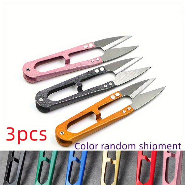 TEMU 3pcs/set 10.41cm (about 10.4 Centimeters) Sewing Scissors Thread Cutter Small Trimming Pliers - Very Suitable For Sewing, Mini Diy Supplies (random Color-3) , Easy To Carry