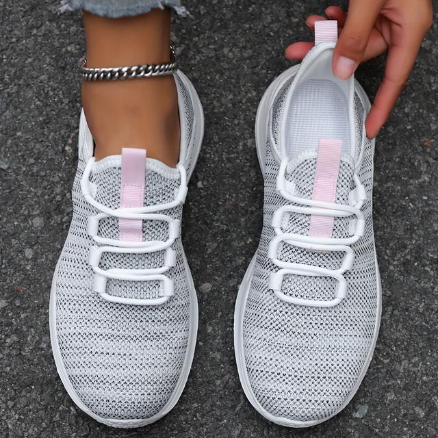 TEMU أحذية رياضية نسائية خفيفة الوزن ومقاومة للانزلاق ومتينة لجميع ، مثالية للجري والأنشطة الخارجية - أحذية شبكية مريحة للنساء