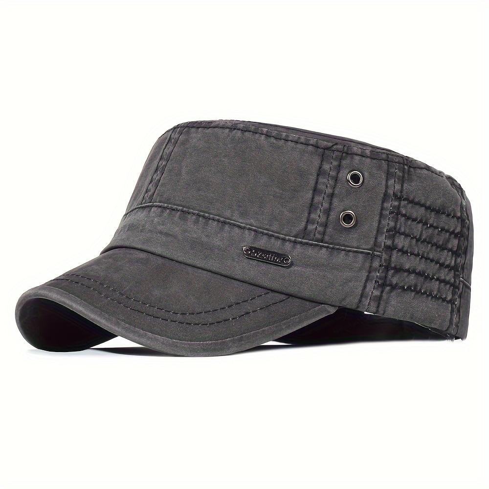TEMU Gorras militares de algodón lavadas para hombres y mujeres, gorra de del , diseño único, sombrero vintage de