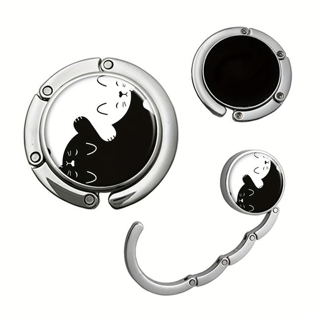 TEMU 2d Flat, 2d Flat Purse Hanger Purse Hook For Table Foldable Handbag Storage Folding Decor Table Hook,cat, 2d Flat