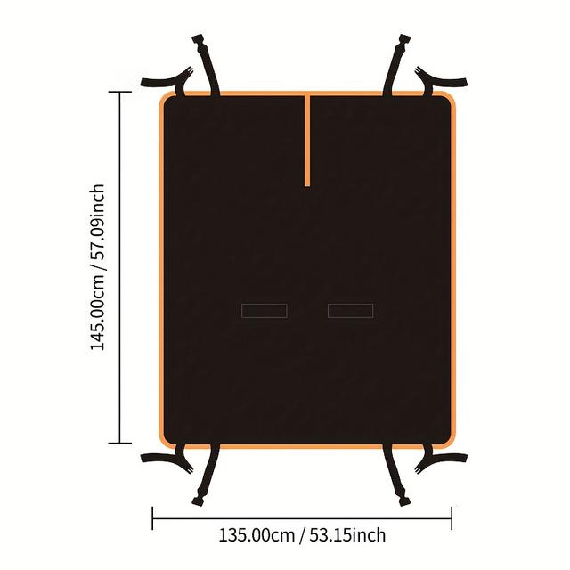 TEMU New Rear Seat Dog Car Seat Cover, Durable Scratch-proof Dog Hammock, Pet Seat Cover Protector For Cars, Trucks, And Suvs