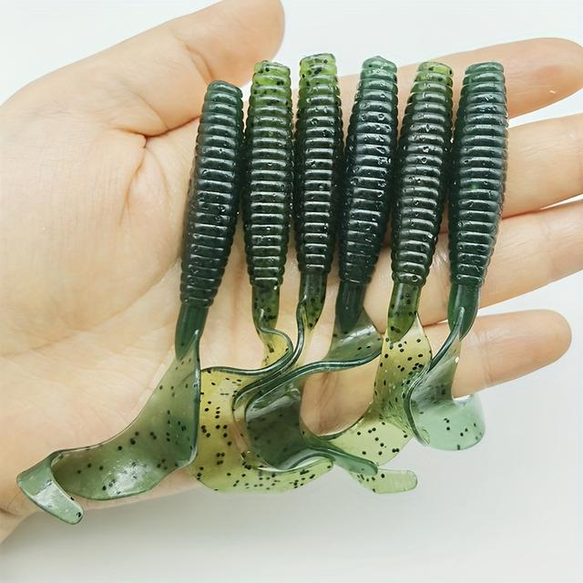 TEMU 6pcs Of Soft Bait, 7.7 Cm/inch, 4.5 Grams, Fishing Lure Additions, Artificial Bait