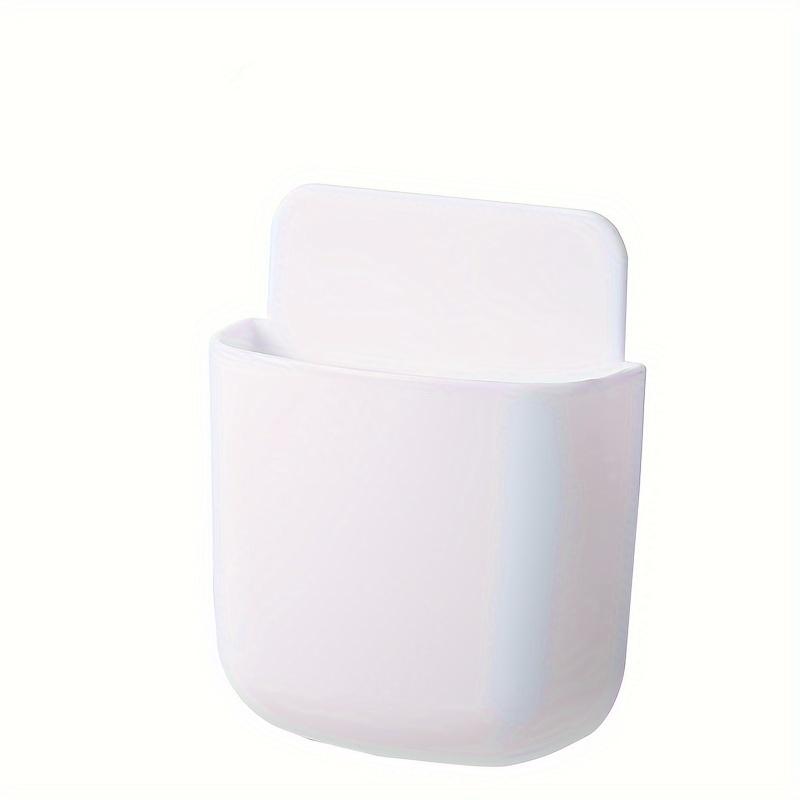 TEMU 1ps/2ps Wall-mounted Storage Box, Punch-free Remote Phone Charging Storage Bracket, Mobile Phone Storage Rack, Wall-mounted Storage Rack