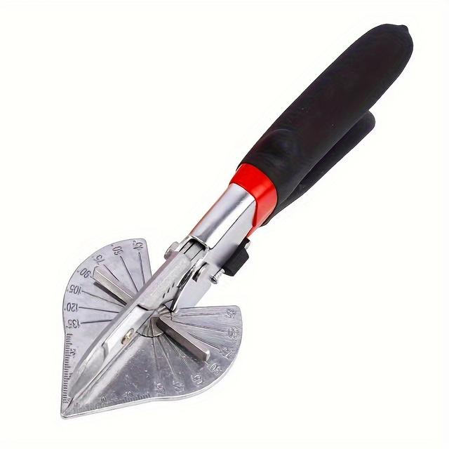TEMU Miter Shears - 45 To 135 Degree Multi Angle Trim Cutter, Gasket Shear For Cutting , Plastic, Pvc And More, Including 2 Spare
