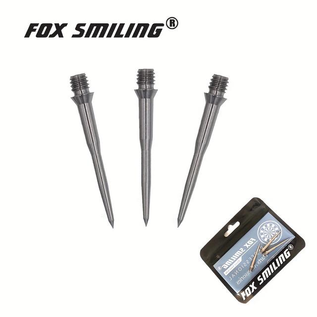TEMU FOX SMILING 3/6 db Dart Acélhegy 32 mm Cserélhető Rozsdamentes Cserélhető Dart Tűhegy