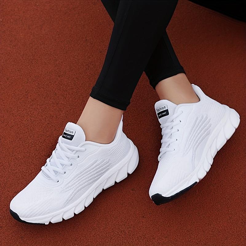 TEMU Zapatillas deportivas unisex de malla de punto, zapatillas de correr casuales para , novedad 2023 para fitness, cuerda de saltar y correr