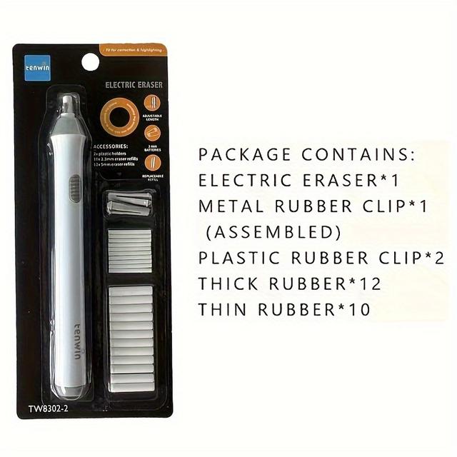 TEMU Nowy Model Artystycznego Elektrycznego Gumki, Elektryczna Gumka do Podkreślania do Szkicowania, która Idealnie Czyszcza do Sztuki i Rysowania