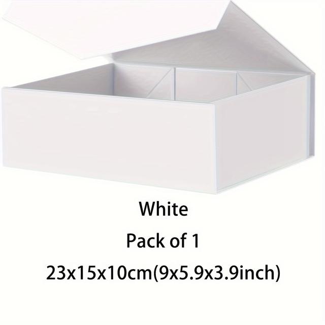 TEMU Gift Boxes Black White Gift Boxes, Groomsman Boxes, Bridesmaid Proposal Boxes, Collapsible Boxes With Magnetic Closure Lids For Gift Packaging For Shops