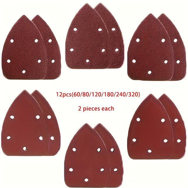 TEMU 10/12/48/50/60枚 マウスディテールングマシン用サンドペーパー - 60、80、120、180、240、320グリットを使用してな結果を得る！