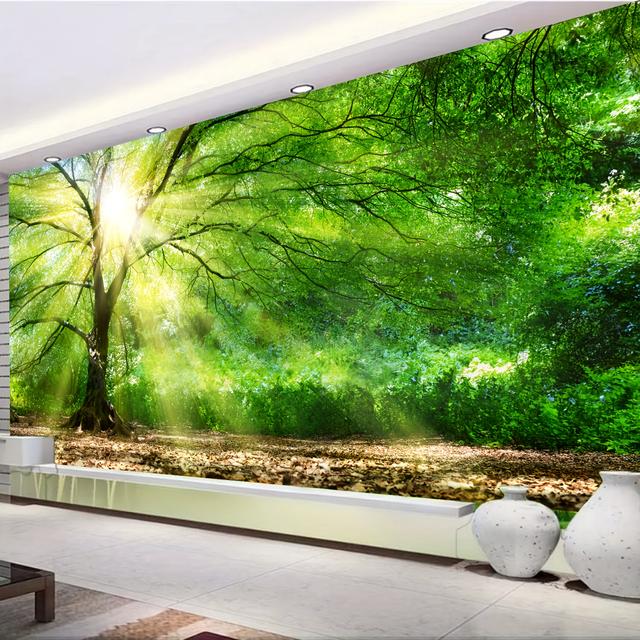 TEMU 1 Piece Of A Large Polyester Tapestry Featuring A Forest Landscape, Perfect For Decorating Living Rooms, Bedrooms, Offices, Or Party Spaces, With Free Hanging Clips