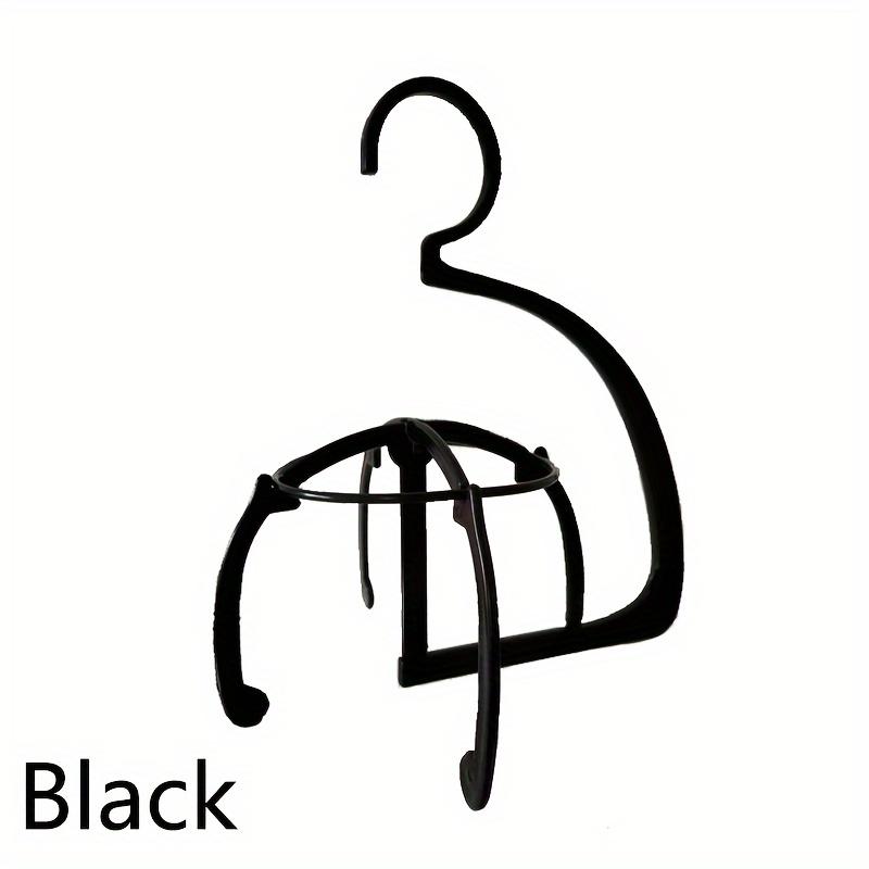 TEMU Plastic Wig Hanger Stand For Wigs Hat Display Stand Holder Purple Black Portable Hat Wig Display Stand