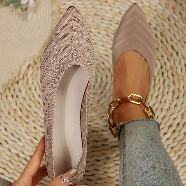 TEMU Cross-border Women's Fashionable Casual Pointed Flats, Women Shoes