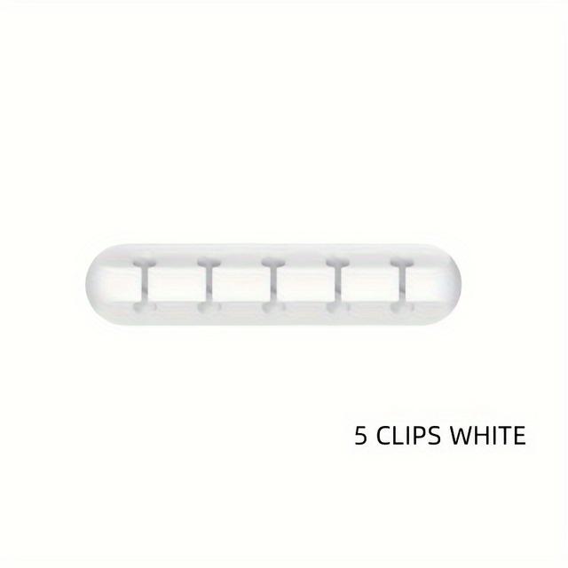 TEMU Self-adhesive Silicone Power Cord, Mouse Wire, Earphone Organizer, Mobile Charging Cable, Desktop Management Clip, Silicone Cable Organizer For Desktops.