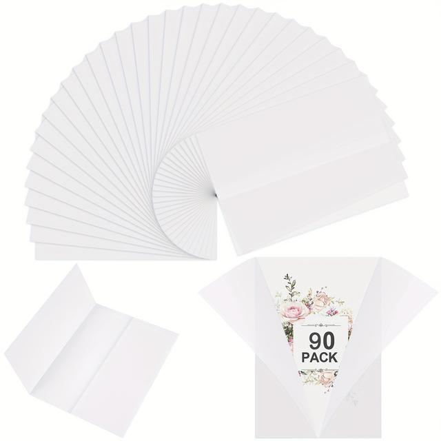 TEMU 30/90 Packs Vellum Jackets For 5x7 Invitations, Translucent Vellum Paper For Invitations, Vellum Jackets For Envelope Liners, Invitation Paper For Wedding Birthday Newborn Shower