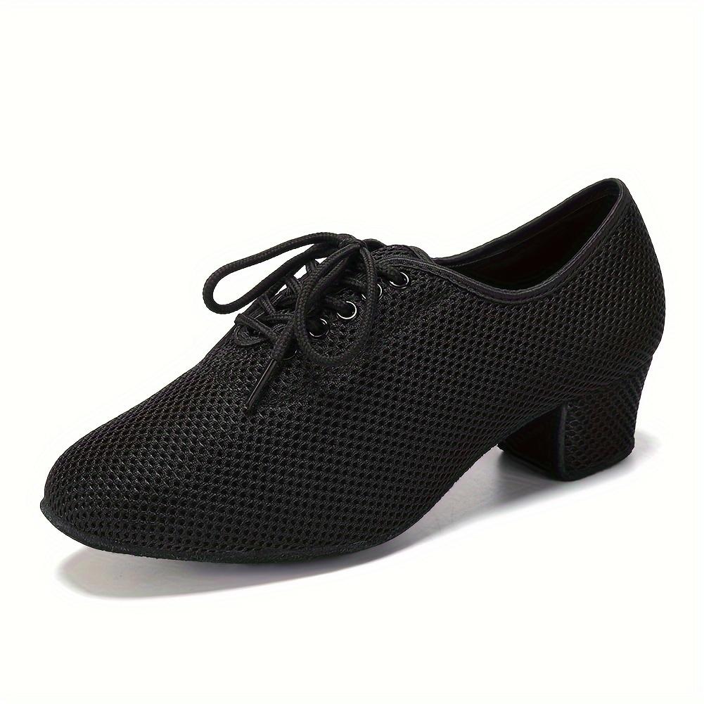 TEMU Indoor Faux Fur Bottom Latin Dance Practice Shoes Straight Board Bottom 3.5cm
