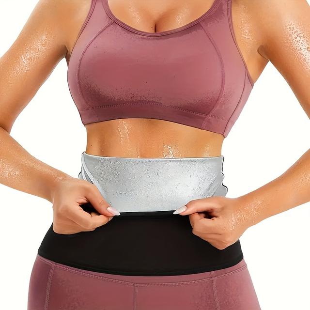 TEMU Women's Sports Sweat-sculpting Waist Belt, Women's Abdominal Sauna Belt, Women's Sauna Belt, Fitness Training Waist Belt, Women's Tight Sweat-wicking Belt