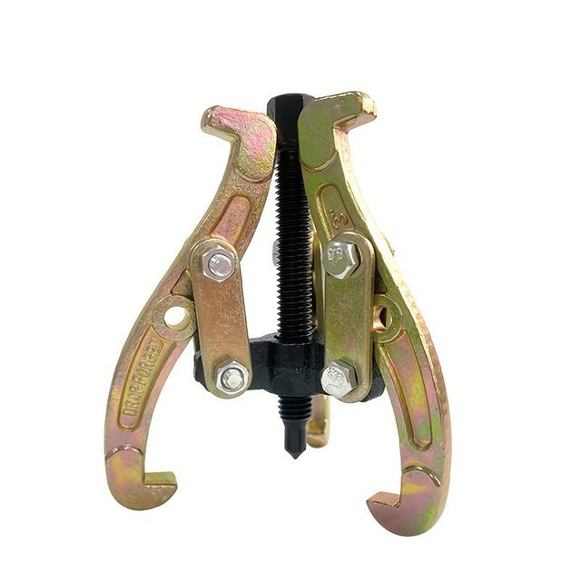 TEMU Industrial-grade 3-jaw Puller Tool, High Hardness Carbon Steel, Heavy-duty Bearing Extractor For Machine Repair, V-bearing Removal, Oil Storage, Two-jaw Puller With High Tensile Force