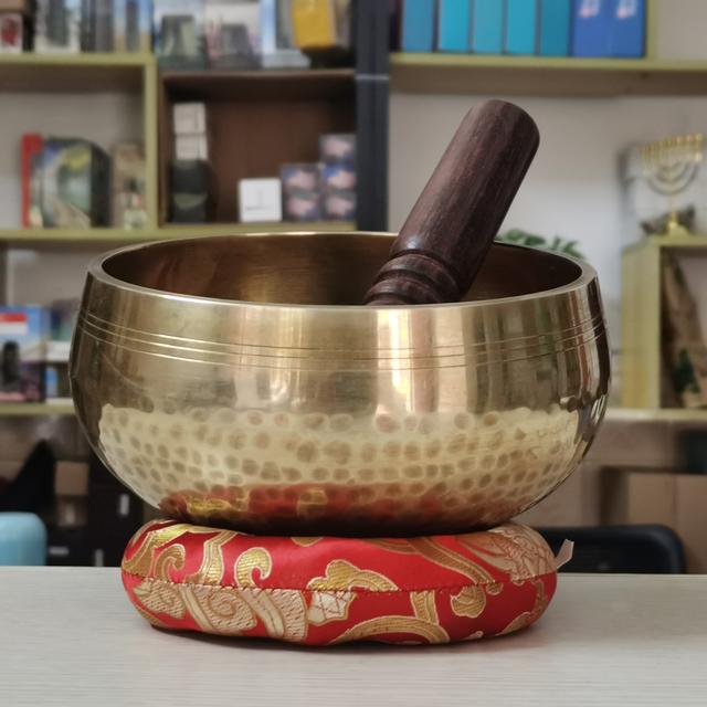 TEMU Singing Bowl, Praising Bowl, Copper Bowl, Yoga Meditation 15cm Eid Mubarak