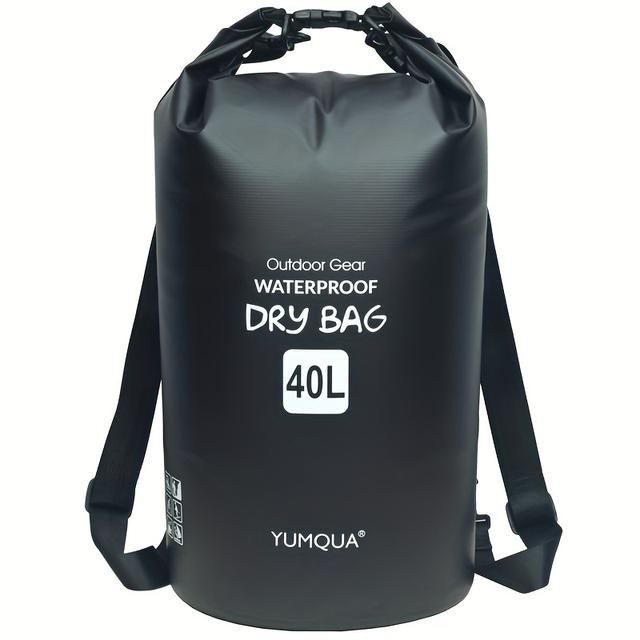 TEMU Hohe Qualität Trockenbeutel-Rucksack 40L mit für Kajakfahren, Rudern, Schwimmen, Wandern und Angeln