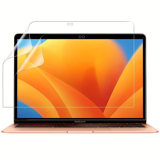 TEMU 2шт Матовий PET Захисний Ковпачок для MacBook Pro 13-дюймовий (2016-) M2 M1 & для -дюймовий (2018-2020) - Антиблиск, Антивідбитковий Фільм (A2289/A2251/A2159/A1706/A1989/A2338/A1932/A2179/A2337)