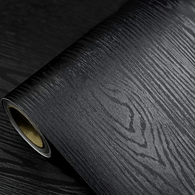 TEMU Adhesivo Decorativo para Renovación de Muebles, Puerta de Armario y Baño con Diseño de de Madera y Puro