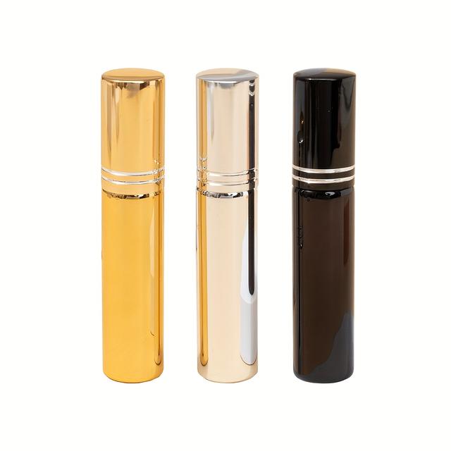 TEMU Tres frascos de vidrio de 10 ml para perfumes en spray, contenedores de viaje portátiles para fiestas y uso en movimiento.