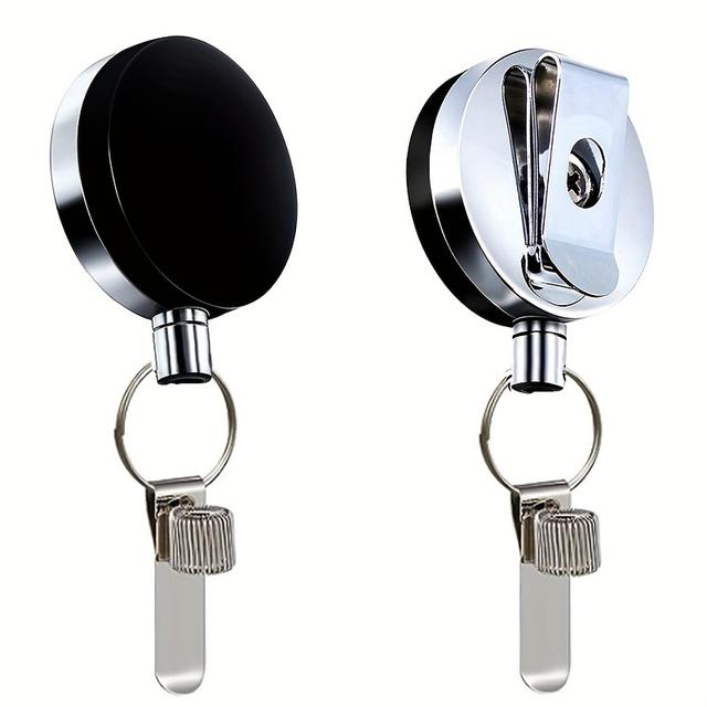 TEMU A Retractable Pen Holder With A Golden Clip, Creatively With A Pull To Prevent Loss And Theft, Featuring A Golden Pen Holder - , Nurses, Waitresses, And Construction Workers.