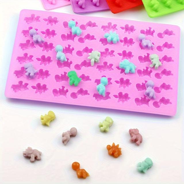 TEMU Dropper And Mold Are Sold Separately. 1pc Molds, Gummy Bear Mold, Mini Silicone Mold, With Dropper, Sold Separately, Gummy Molds, Burette, Great For Silicone Mold (dinosaur/teddy Bear)