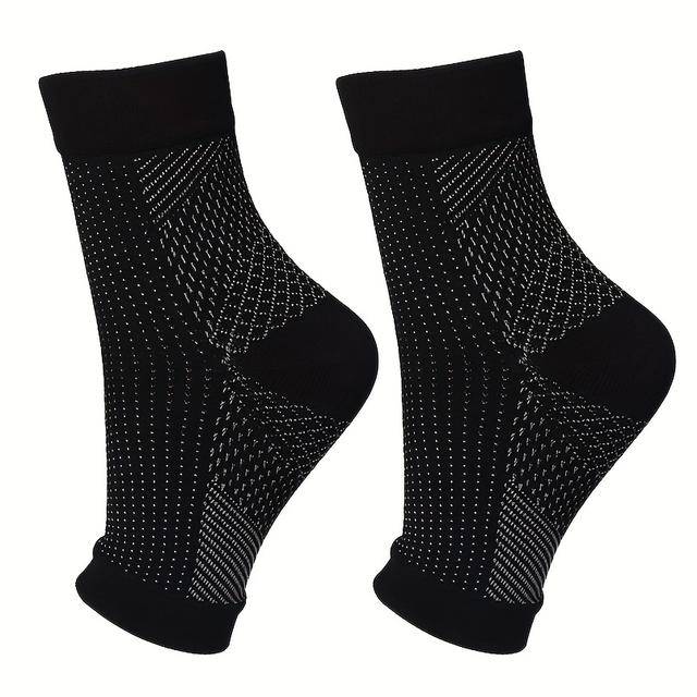 TEMU 1 Pair Foot Ankle Support Socks For Men Socks For Women Sport Running Yoga Socks & Sports Protective Brace Sock