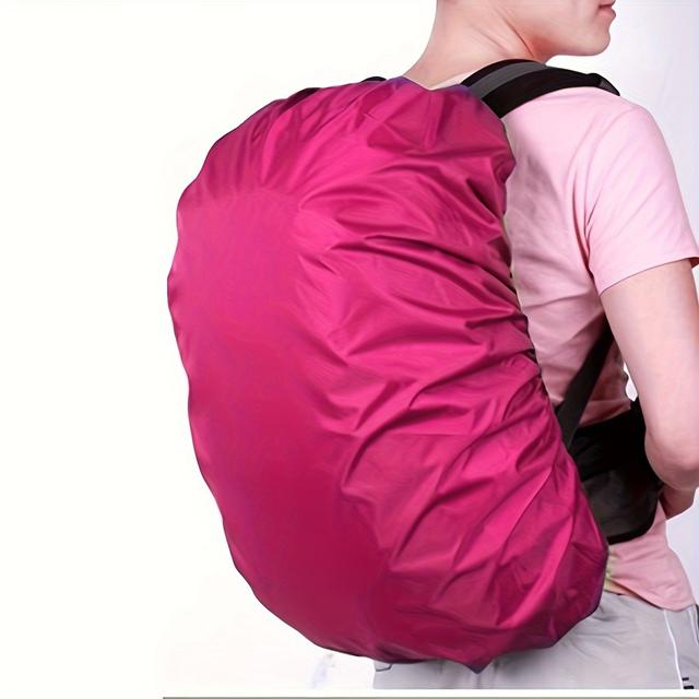 TEMU Capa De Chuva Para Mochila De Montanhismo Ao Ar Livre, Capa De Poeira À D'água Para Ciclismo, Rosa, 1 Unidade