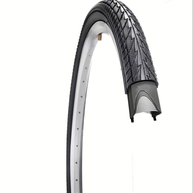 TEMU 1pc Pneu de Vélo de Remplacement en Caoutchouc & Nylon 26"x1.75" - Motif de pour une Améliorée, aux Intempéries, pour Vélos Hybrides, de Route, & de Montagne, Accessoires de Cyclisme