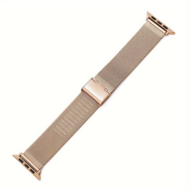TEMU Stainless Steel Bracelet Loop For Iwatch Series 9 8 7 Se 6 5 4 3 Ultra2 Ultra 49mm 38/40/41mm 42/44/45mm Smart Watch Strap