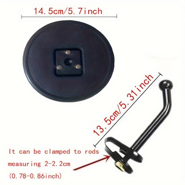 TEMU Truck Tricycle Reversing Mirror Convex Mirror With Rod Small Round Mirror Mirror Lower Mirror With Round Mirror