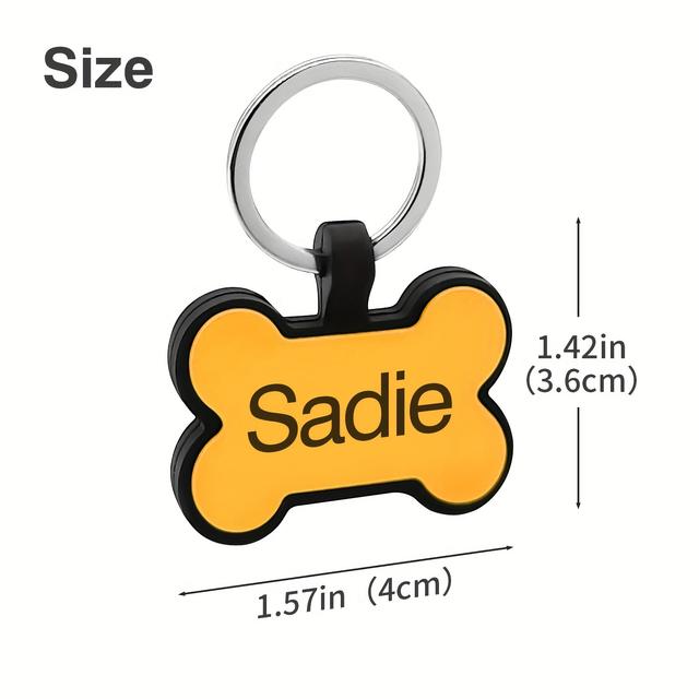 TEMU Personalized Dog Tag For Pets - Engraved Dog Name Tag - Slide On Cat Id Tags