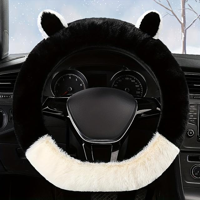 TEMU Steering Wheel Cover - No , Warm & Non-slip For , Fits Most Cars